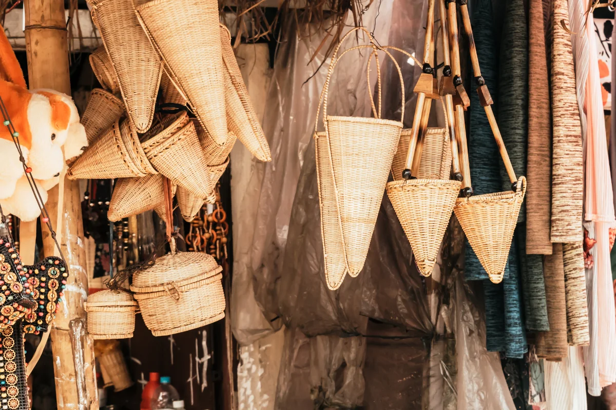 Bamboo crafts for daily life